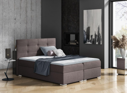 Bett Bettkasten Boxspringbett 160x200 Schlafzimmer Design Doppel Hotel Modern
